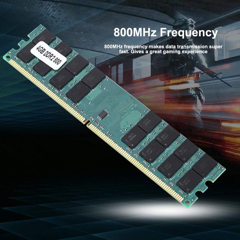 وحدة ذاكرة DDR2 بسعة كبيرة 4 جيجابايت، تردد 800 ميجاهرتز لنقل بيانات سريع، ذاكرة وصول عشوائي DDR2 4 جيجابايت لـ - Image 4