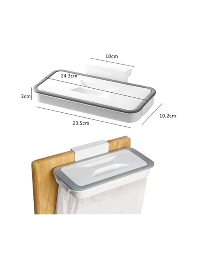 حامل معلّق لأكياس القمامة شفاف/رمادي 24.3x10.2x3سم - Image 5