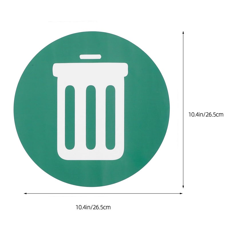 2 Sheets Trash Can Sticker Garbage Label Self-adhesive Trash Can Waste Sorting Sticker - Image 2