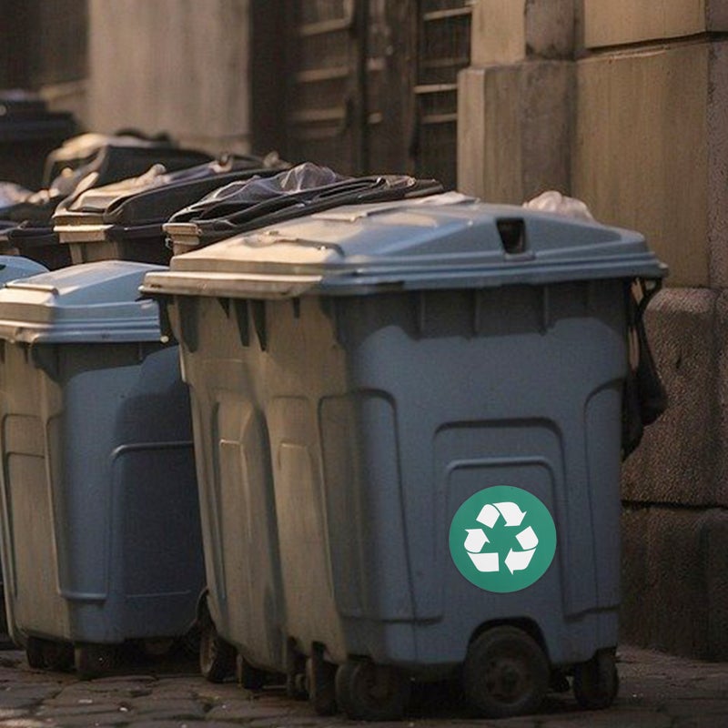 2 Sheets Trash Can Sticker Garbage Label Self-adhesive Trash Can Waste Sorting Sticker - Image 5