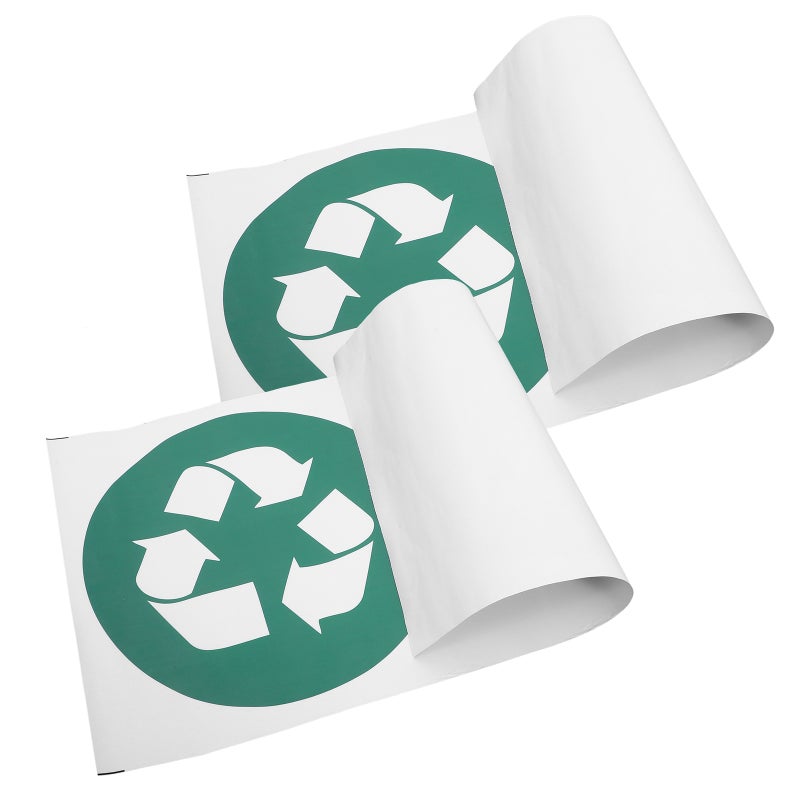 2 Sheets Trash Can Sticker Garbage Label Self-adhesive Trash Can Waste Sorting Sticker - Image 4