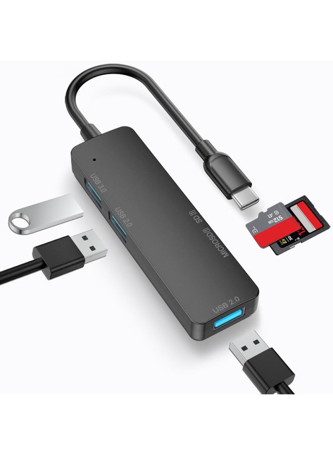نيوترل ملحق USB 3.0 مقسم بخمس منافذ - محور نوع C من سبائك الألومنيوم - محور توسيع خارجي للحاسوب - Image 1