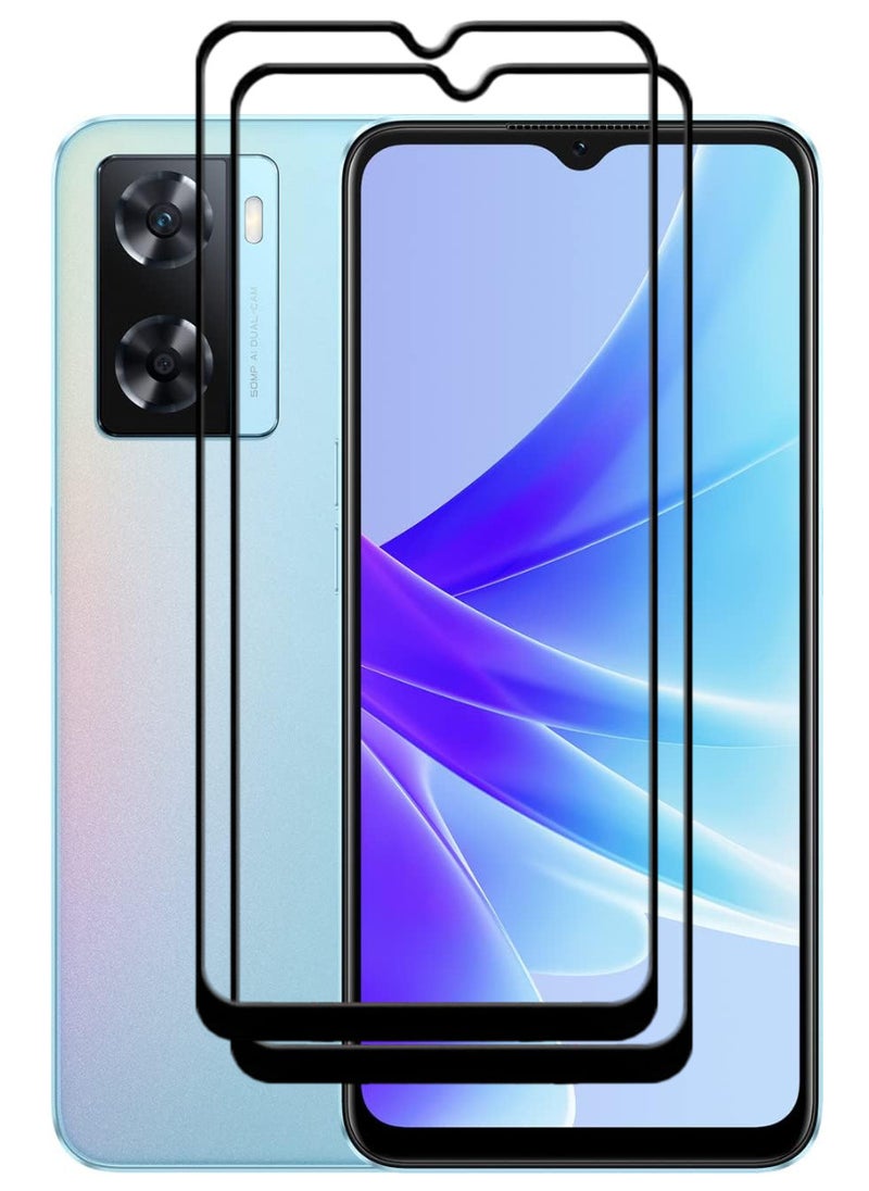 ACLIX 2 Pieces Antistatic ESD Dustproof Premium Quality High Definition Tempered Glass Screen Protector Designed For Oppo A77 4G - Image 1