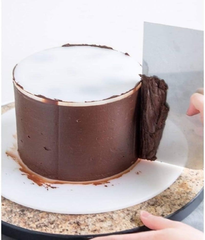 ROYALS طقم رويال من 2 قاعدة كعكة | أدوات الخبز | طبق تزيين | صينية | قاعدة معجنات من كرتون، أكريليك، MDF (أكريليك، 8 بوصة مربع) - Image 2