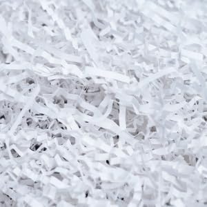 Elatapes Shredded Paper For Gift Wrapping Basket Filling Crinkle Cut Paper Confetti Paper Reusable Environment Friendly Suitable For ECommerce Business Pack Of 500 Grams White - Image 1