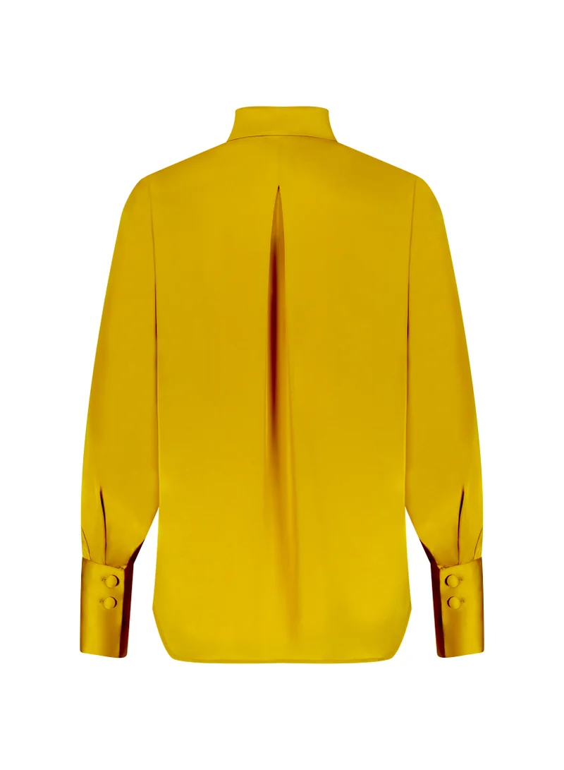 لا لي لي Golden Rod Satin Shirt
