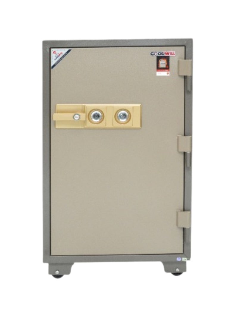 KARNAK Karnak Safe Box Locker with Handle 2-Keys Fire Resistant, Waterproof for Home, Office, Hotel, Privacy Room, Bank GW-100K 200kg  - Image 1
