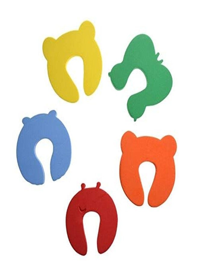 BOTIST Animal Finger Door Stopper, Cartoon Animal Cushion Children Safety Foam Door Stopper Childproof Door Stoppers Curve Shaped Door Stopper (Pack of 6) - Image 2