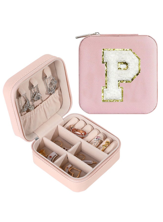 Earrings Large Capacity elry Letter elry Box Portable Storage Box Ring elry Box elry Leather