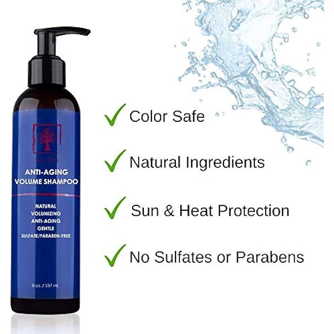Sai Zen ANTI-AGEING VOLUME SHAMPOO ANTI-THINNING AND VOLUMIZING FORMULA SULPHATE AND PARABEN FREE ALL HAIR TYPES, 240ML - Image 3