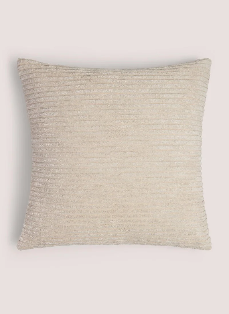 Matalan Pumpkin Ribbed Cord Cushion Yellow