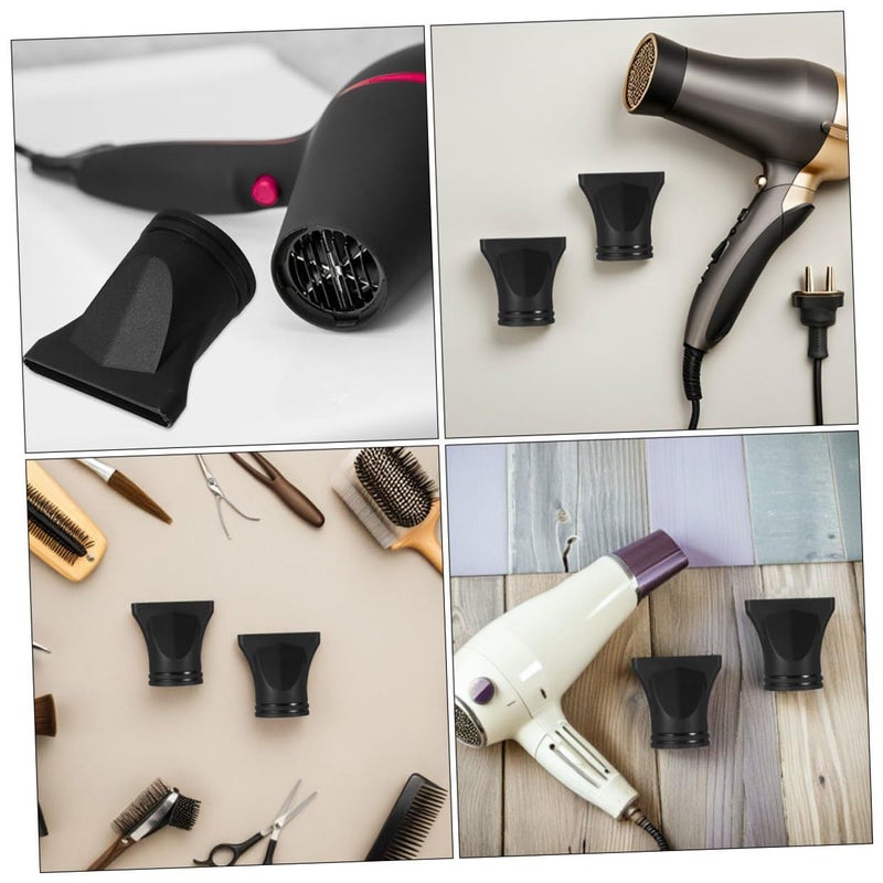 Universal Black Hair Dryer Concentrator Nozzle 15pcs Set for Salon and Home Styling - Image 4