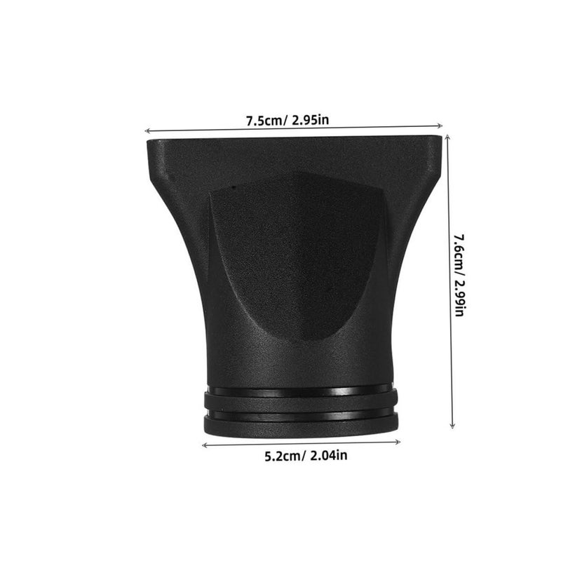 Universal Black Hair Dryer Concentrator Nozzle 15pcs Set for Salon and Home Styling - Image 3