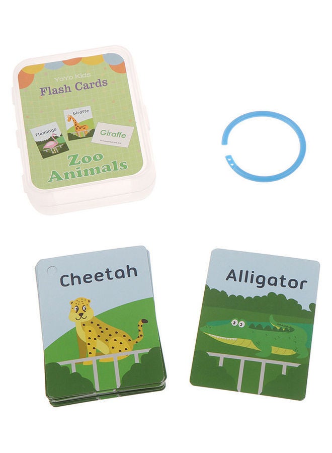 NIBEMINENT 26 Letter English Flash Card Handwritten Montessori Learning Educational Toy 8 X 10 2.5cm - Image 1