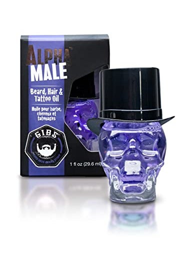 GIBS - GIBS Grooming Alpha Male Beard, Hair & Tattoo Oil, 1 Fl Oz - Image 1