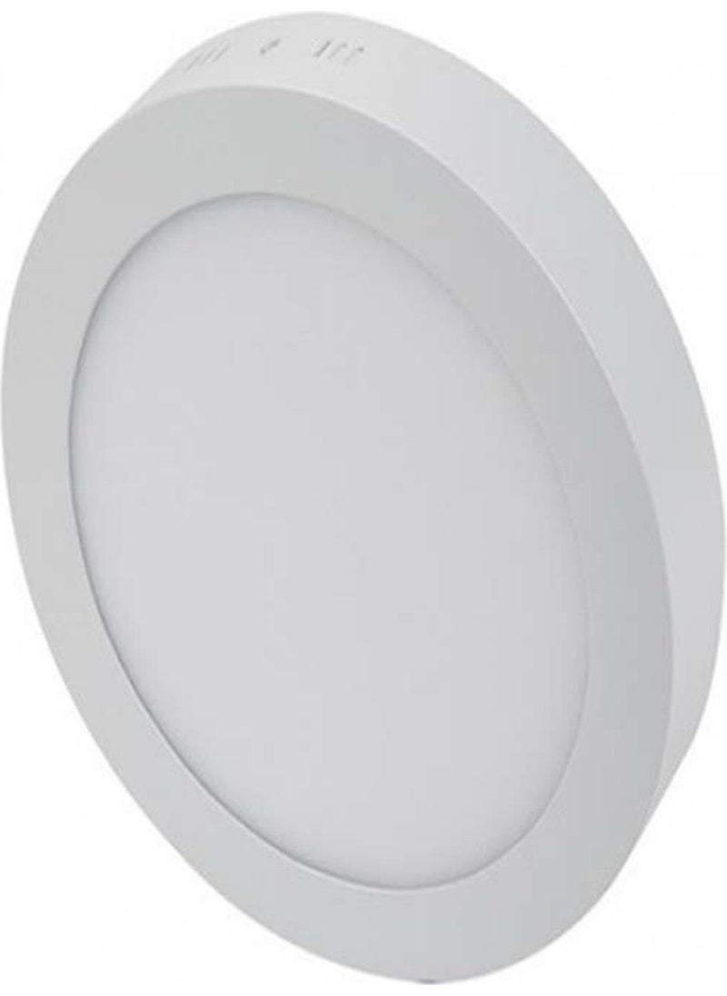 CATA 18 Watt Panel LED Luminaire Surface Mounted Round CT 5233 White Light 6400K Aluminum Case 