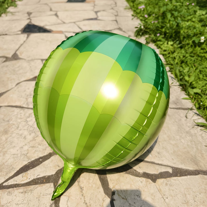 22 Inch Green Hot Air Balloons Aluminum Foil Decorations For Holiday Party Birthday Wedding Anniversary Graduation Ceremony Outdoor Activity Photography - Image 3