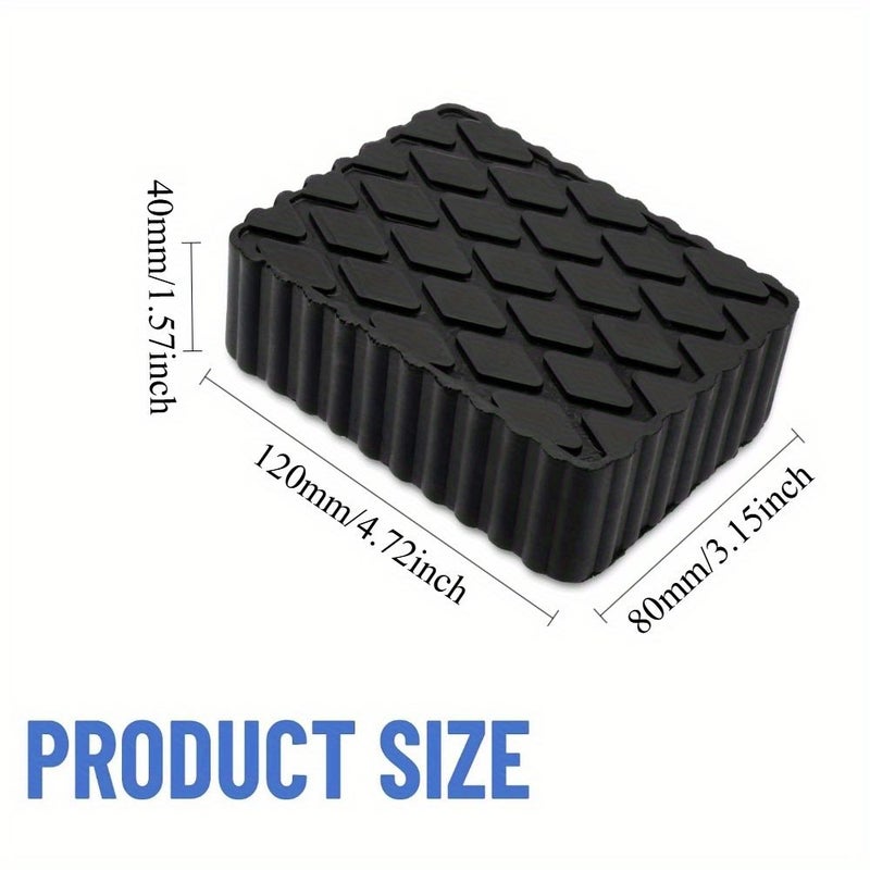 4Pcs Car Jack Rubber Pad Scissor Lift Accessories Trailer Stabilizer RV Leveling Block Wheel Stop Wedge - Image 4