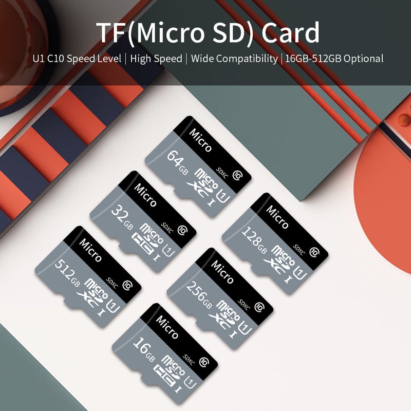 بطاقة TF سعة كبيرة بطاقة Micro SD 32GB U1 فئة 10 بطاقة ذاكرة عالية السرعة للهاتف المحمول والكاميرا ومقارنة الهاتف وعرض الشاشة - Image 3