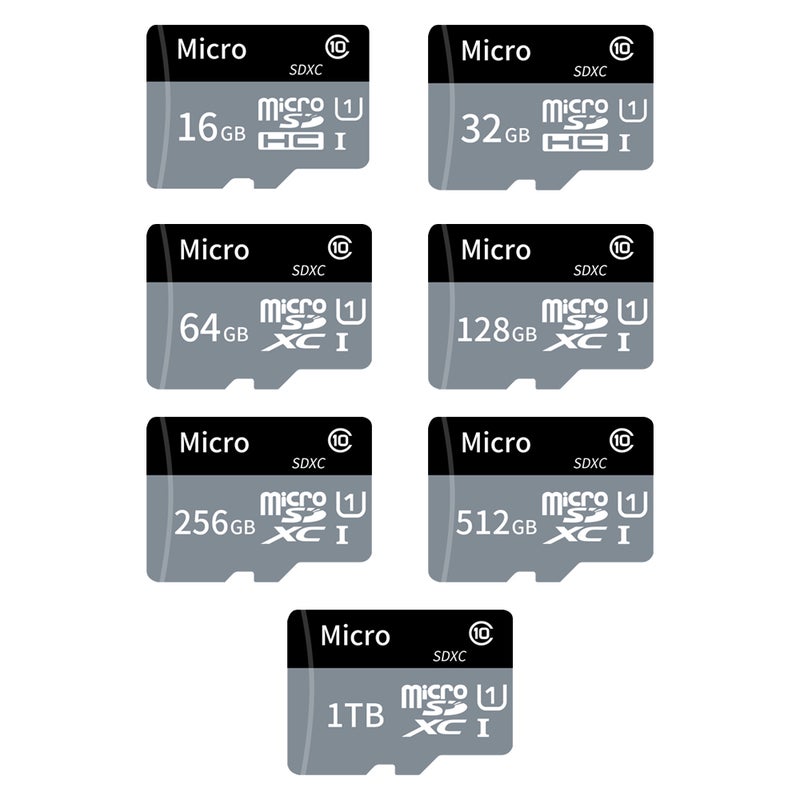 بطاقة TF سعة كبيرة بطاقة Micro SD 32GB U1 فئة 10 بطاقة ذاكرة عالية السرعة للهاتف المحمول والكاميرا ومقارنة الهاتف وعرض الشاشة - Image 2
