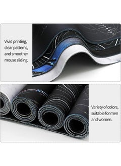 Arabest Large Mouse Pad, Extended Gaming Mouse Pad, Non-slip Rubber Base Mouse Pad, Office Desk Mat Desk Pad, Smooth Cloth Surface Keyboard Mouse Pads for Computers (800 x 300 x 3mm), Black  - Image 3