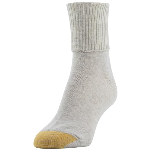 GOLDTOE Women's Classic Turn Cuff Socks, Multipairs, Brown Black Mix (6-Pairs), Shoe Size: 6-9 - Image 2