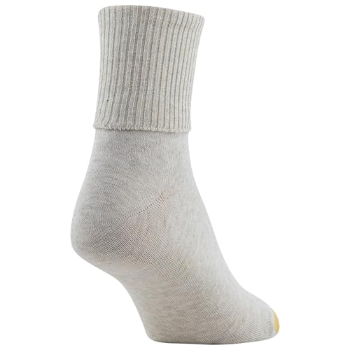 GOLDTOE Women's Classic Turn Cuff Socks, Multipairs, Brown Black Mix (6-Pairs), Shoe Size: 6-9 - Image 4