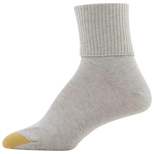 GOLDTOE Women's Classic Turn Cuff Socks, Multipairs, Brown Black Mix (6-Pairs), Shoe Size: 6-9 - Image 3
