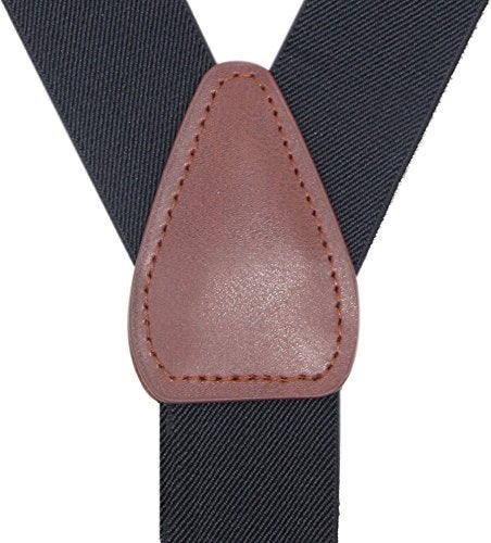 Bioterti Men’s Y-shape 1.4 Inch Suspender -3 Metal Clips, Elastic Straps (Burgundy Paisley) - Image 2