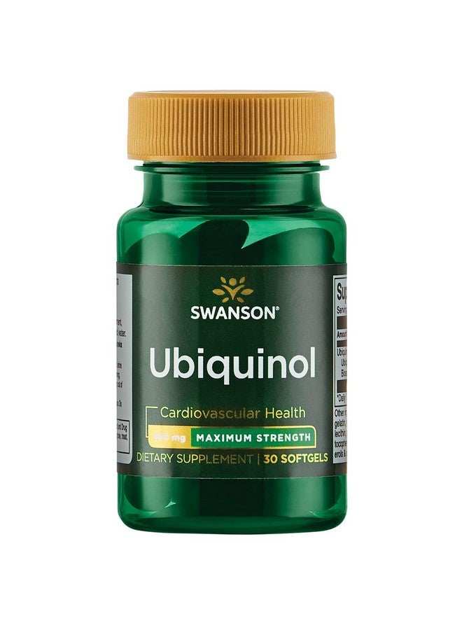 SWANSON Maximum Strength Ubiquinol 200 Milligrams 30 Sgels - Image 1