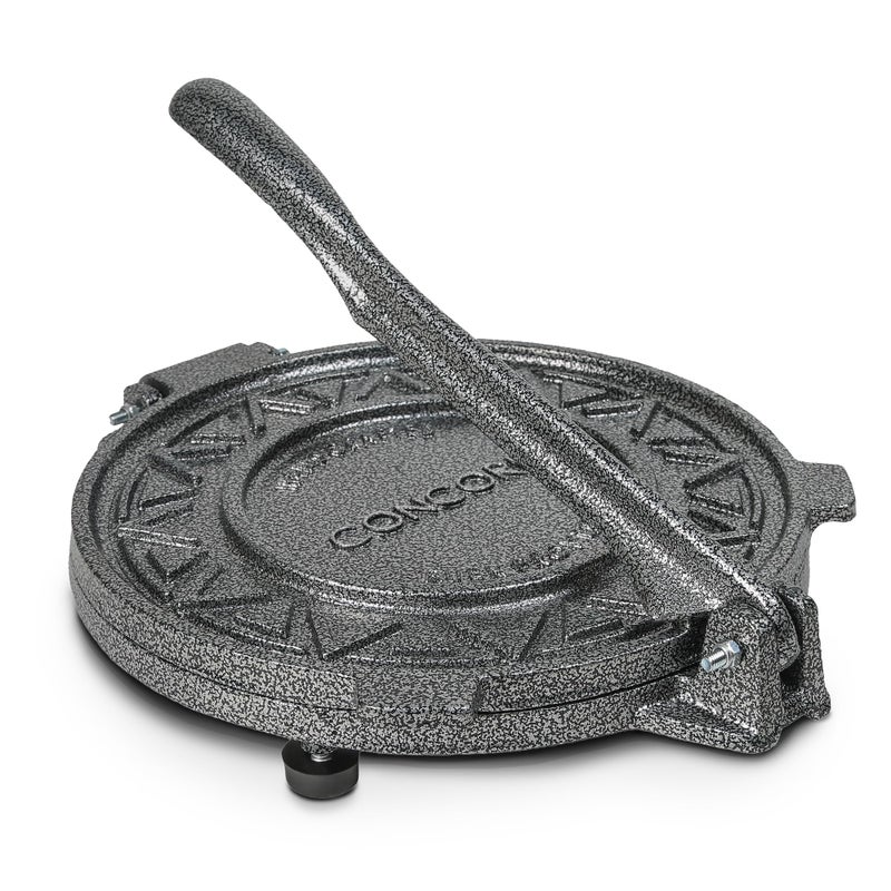 Concord Cast Iron Heavy Duty Tortilla Press (Version 2.0). Commercial Grade Pataconera Presser. Perfect Maker for Flour or Corn Tortillas, Quesadillas, Roti, and much more! (10") - Image 1
