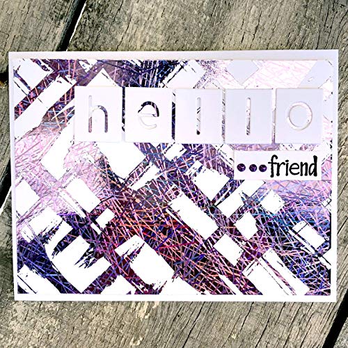 iCraft Deco Foil Transfer Sheets by Brutus Monroe, 6" x 12", 10 Sheets per Pack, Purple Sketch - Image 2
