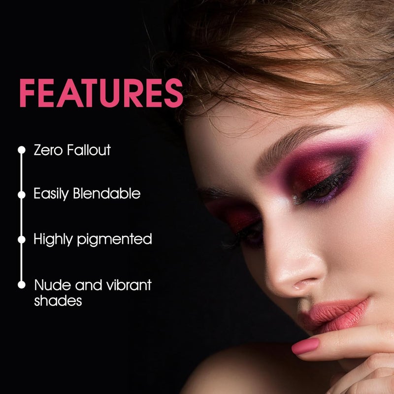 COLORS QUEEN Colors Queen Ultra Pigmented 51 Colors Eyeshadow Palette with Brush Long Wearing Easily Blendable Eye Makeup Palette Eyeshadow Palette with Matte Shimmery Metallic Finish Multicolor 01 - Image 2