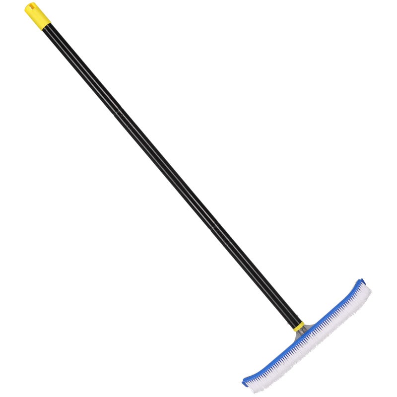 DIIG Swimming Pool Brush 8FT Stainless Steel Heavy Duty Clean Swimming Pool Brush with Pole Use for Swimming Pool Wall Tile Floor and Step 