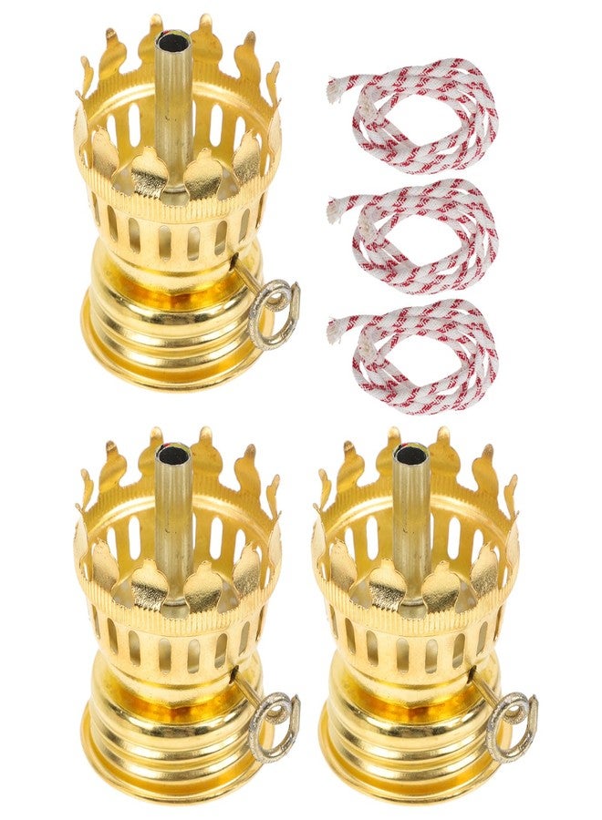 Luxshiny Kerosene Lamp Accessories Set with Adjustable Flame Dimmer and Threaded Base for Vintage Oil Lamps and Outdoor Lanterns Compact 1.77 Inch Size - Image 1