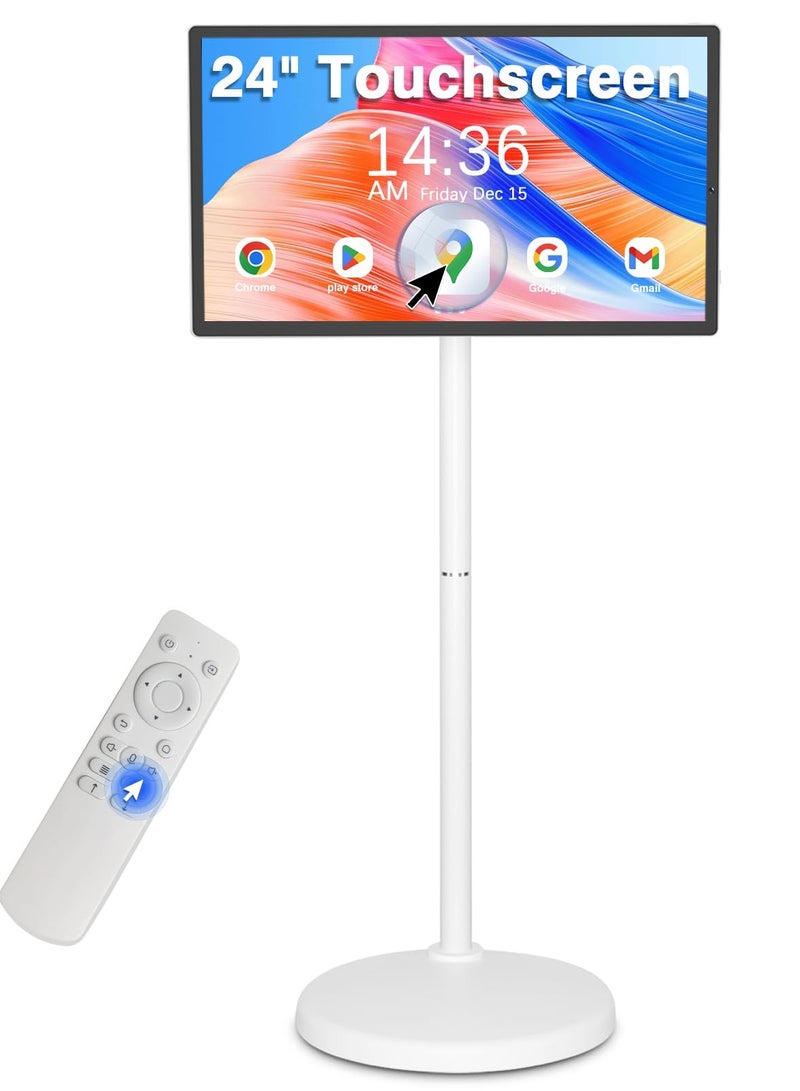 24-inch Portable Smart Screen, 8H Long Battery Life, 8GB RAM & Voice Control, Mobile Design for Home, Interactive Education - Image 1