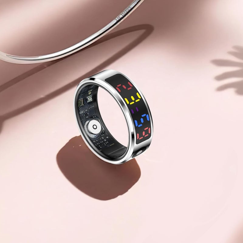 Smart Fitness Ring, IP68 Waterproof Activity Tracker with Color Display, Multi-Sport Modes, Step Counter, Heart Rate Monitor for Men and Women - Image 5