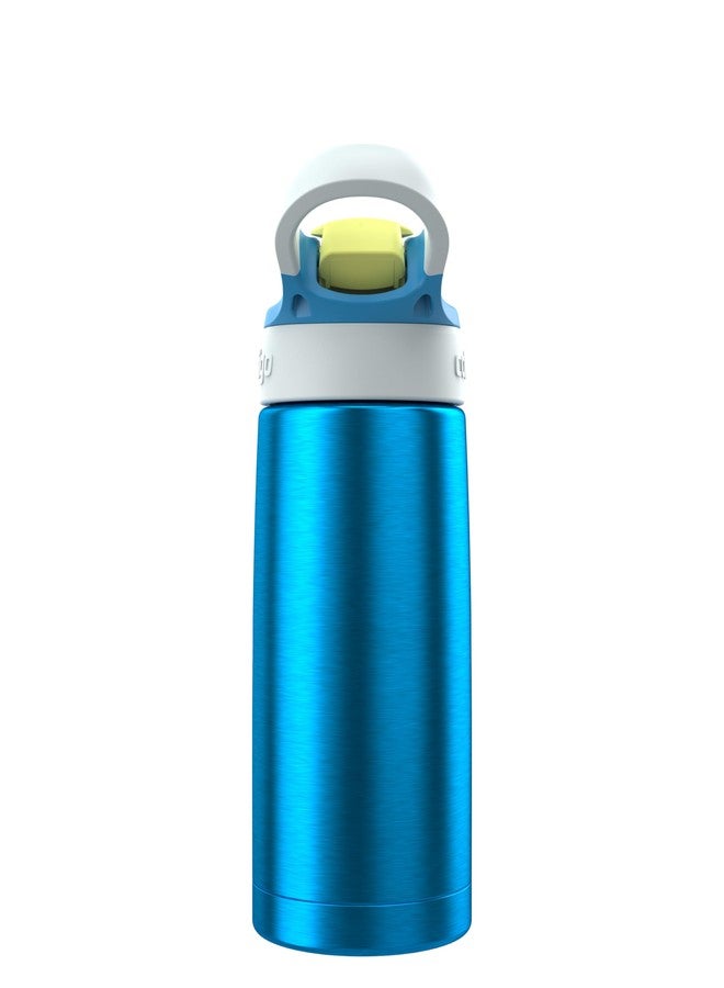 Contigo Autospout Water Bottle with Straw, 13 oz, Blue - Image 2