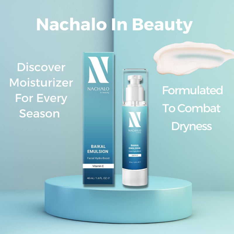 Nachalo مرطب وجه مرطب للبشرة الحساسة - مستحلب مهدئ بماء بايكال وفيتامين E، 48 مل/1.6 أونصة، غير لزج، مضاد للاحمرار، نباتي، لجميع أنواع البشرة. - Image 3