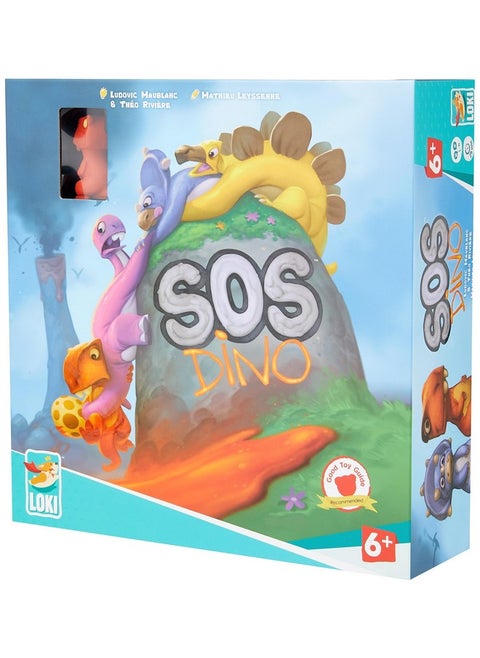 Loki: SOS Dino Game, -Tile Placement Tabletop -Board Game, Strategy, Cooperative, Easy to Play, Family Game, 1 to 4 Players, Ages 7 and Up