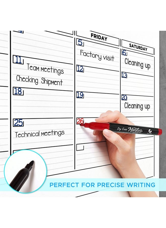 Scribbledo Large 36X48 Quarterly White Board Calendar Dry Erase Calendar For Wall 3 Month Big Dry Erase Wall Calendar 2023 Monthly Dry Erase Board Planner Includes 6 Markers Eraser Push Pins & Mounting Tape  - Image 5