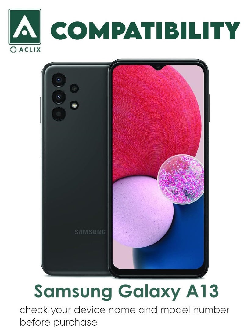 ACLIX 5 Pieces Antistatic ESD Dustproof Premium Quality High Definition Tempered Glass Screen Protector Designed For Samsung Galaxy A13 - Image 3