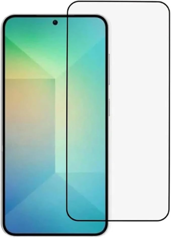 واقي شاشة  لهاتف سامسونج جالاكسي إس 25 بلس، مصنوع من الزجاج المقوى، لاصق بالكامل من الحافة إلى الحافة، صلابة ، مقاوم لبصمات الأصابع والخدوش.