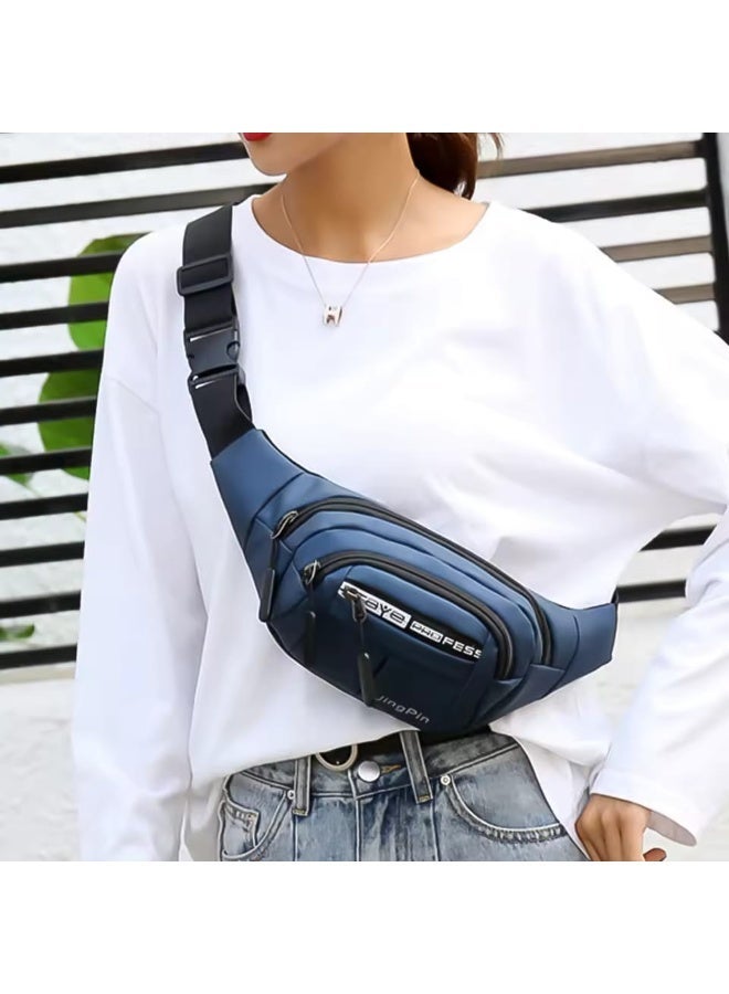 Men’s Waist Bag – 4 Zipper Pockets, Lightweight & Practical for Travel and Daily Use - Image 3