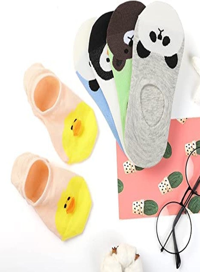 CHACKO Baby Boys & Baby Girls Animal Print Low Cut, Peds/Footie/No-Show/Printed Low Cut,Socks for Kids (PACK OF 5) - Image 5