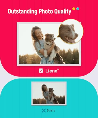 Liene Photo Paper & Cartridge, 2 Ink Cartridge Refill & 72 sheets photo papers, 4x6", Dye Sublimation, Water & Oxidation-Proof, Only for Liene PixCut S1 - Image 4