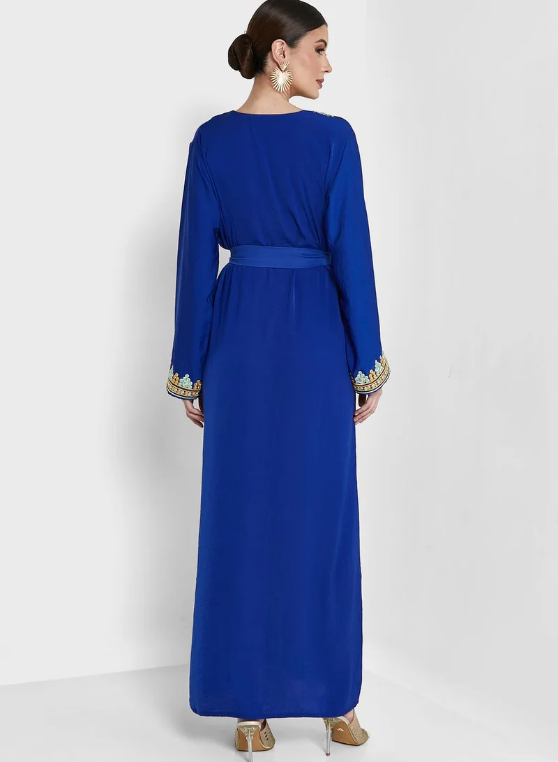 hayas closet Embellished Detail Jalabiya