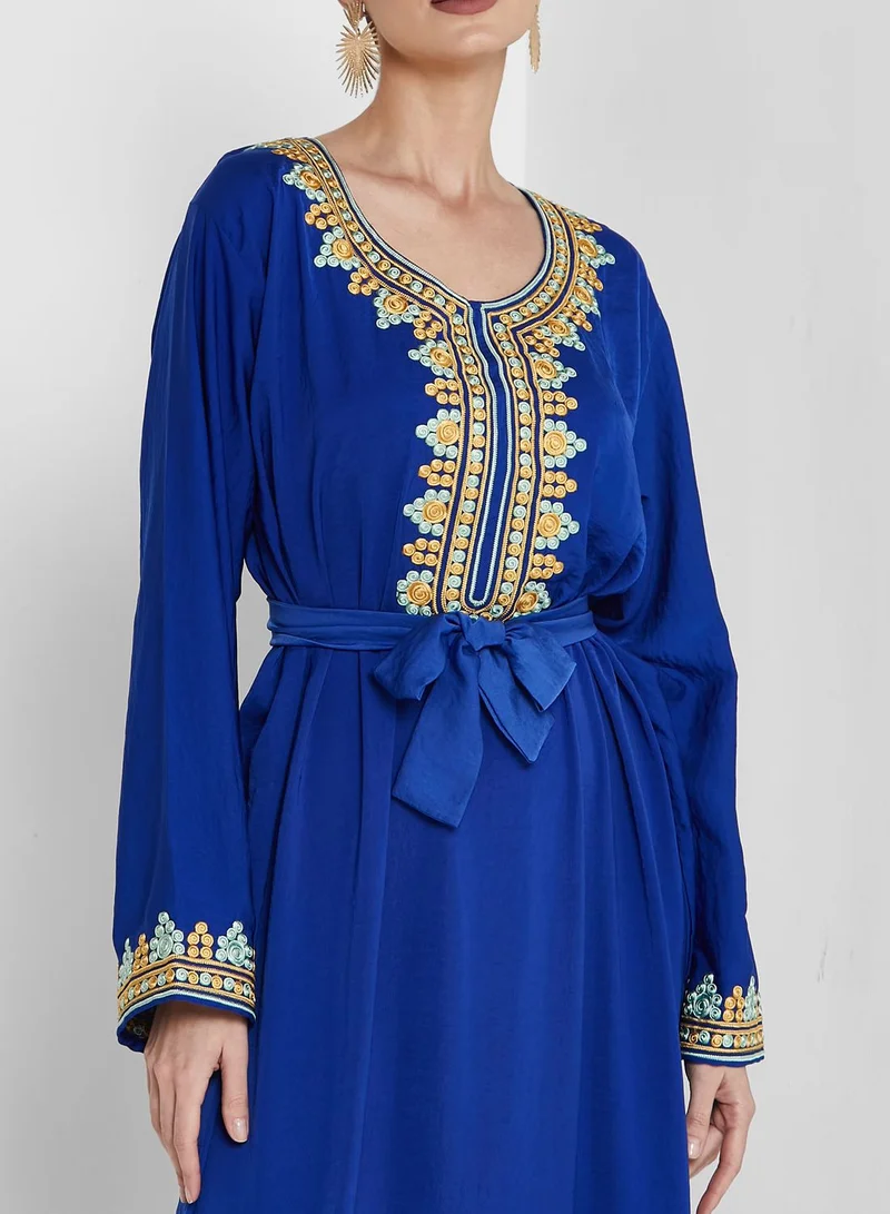 hayas closet Embellished Detail Jalabiya
