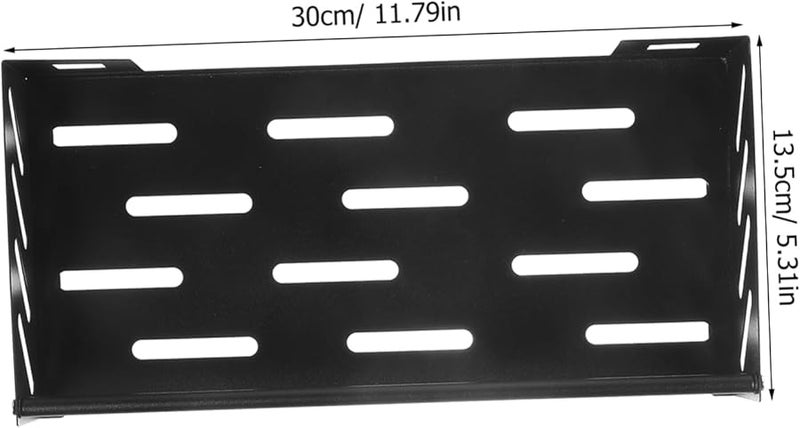 Black Wall Mount Spice Rack Multi Functional Kitchen Storage Shelf Organizer - Image 3