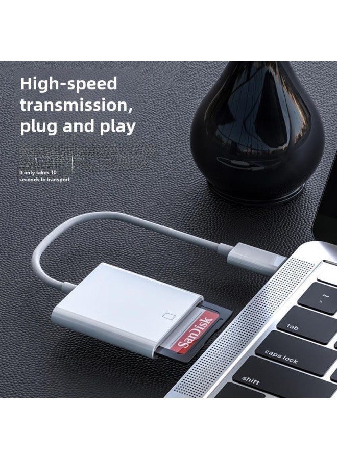 Type-c To SDTFCF Memory Card Reader Mobile Phone Camera OTG Adapter Memory Card Adapter-Color:type-c To SD Card White-pearlescent Bag - Image 3